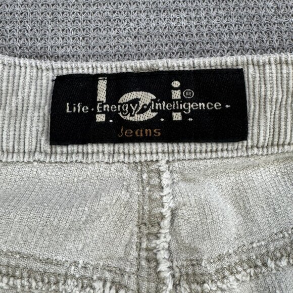 Lei Jeans Womens Size 1 Tan Corduroy Flare Bootcut Leg Mid Rise 100% Cotton Y2K - Picture 6 of 13
